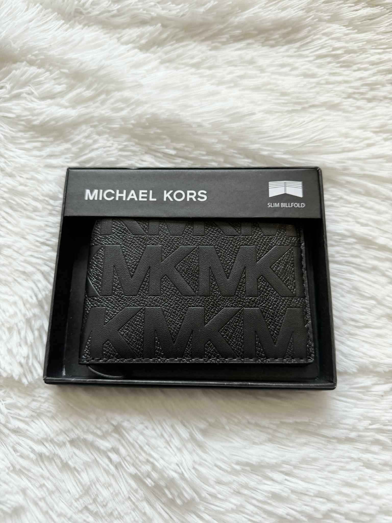 Michael Kors Men’s Bifold Wallet (Black / MK Monogram)