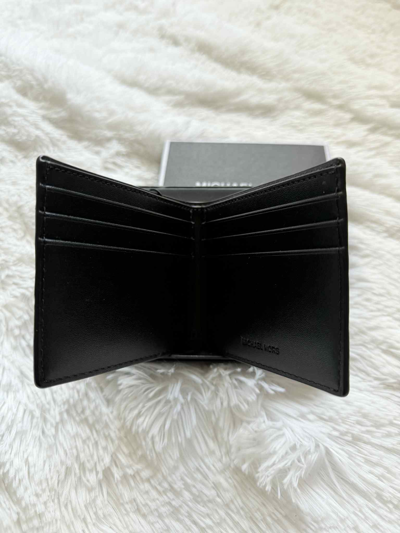 Michael Kors Men’s Bifold Wallet (Black / MK Monogram)